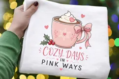 Cozy Days In Pink Ways PNG Sublimation Design - Pink Hot Product Image 2