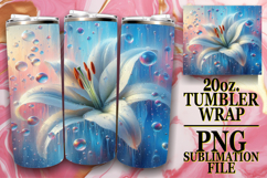 RADIANT GIFT 20oz TUMBLER WRAP, 3D Flower Product Image 1