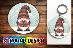 Radiant Round Coaster Design PNG, Gnomes Product Image 1