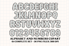 Baby Boy Alphabet PNG Clip Art, baby boy letters doodle Product Image 2