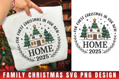 Our Frist Christmas In Our New Home Svg | Christmas svg Product Image 1