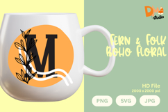 Fern &amp; Folk Boho Floral Monogram Product Image 1