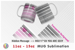 2 Adults Love Hidden Message Patterns - 11oz-15oz Bottom Mug Product Image 3