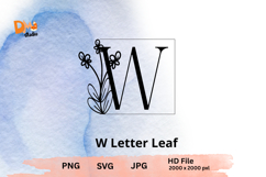 Letter Leaf Monogram Product Image 1
