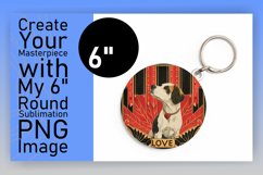 Playful Dog Sublimation Art Product Image 1