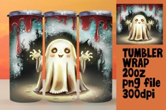 GRACEFUL 20oz PNG Tumbler Wrap , Halloween Product Image 1