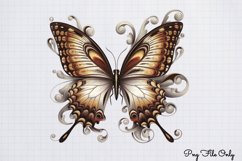Smoke Butterflies Clipart PNG Product Image 1