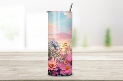Spring's Seamless Floral Tumbler Wrap, Pastel Paradise PNG Product Image 2