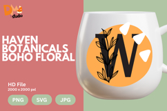 Haven Botanicals Boho Floral Monogram Product Image 1