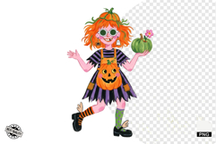 Halloween Girls Clipart Product Image 1