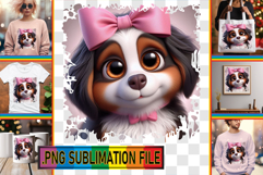 Whimsical TSHIRT Design PNG, 3D Dog Product Image 1