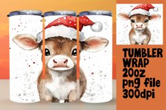 Custom Tumbler Wrap Design , Christmas Animals Product Image 1