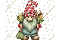 Farmer Gnome Clipart, Cute Farm Gnomes PNG Illustrations Product Image 3