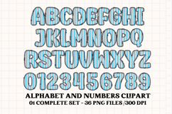 Baby Boy Alphabet PNG Clip Art, baby boy letters doodle Product Image 2