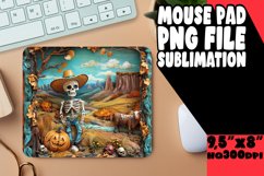 Fall 3D Spooky Mouse Pad Design Keychain Halloween Art Product Image 1
