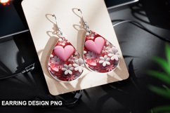 Valentines Day Teardrop Sublimation- Valentines Day Earring Product Image 1