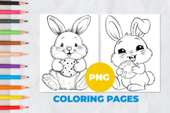 Cute rabbit Coloring Pages | Coloring book Product Image 1