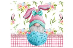 Gnome Easter Tumbler Sublimation Design 20 OZ Skinny Product Image 3