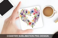 Spring Flower - Coaster Sublimation Design Product Image 1