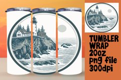 Scenic View Sublimation Tumbler Wrap 20oz Product Image 1