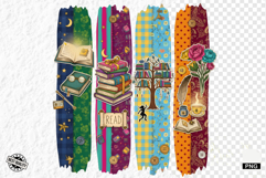 Reading &amp; Bees Brush Stroke Clipart Product Image 1