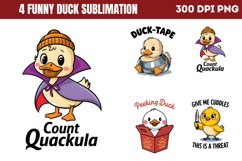 Funny Duck Sublimation Bundle PNG Product Image 4