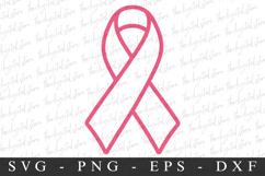 PInk Ribbon PNG | Breast Cancer Awareness Png Product Image 1