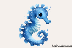 Pastel Cute Mermaid Watercolor Clipart PNG Product Image 1