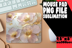 BRIGHT DESK MAT SUBLIMATION MAGIC, 3D Flower Product Image 1