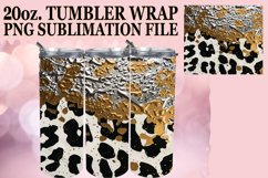 Luxe Leopard &amp; Flower Power Tumbler Art - 20oz Product Image 1