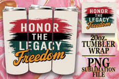 Gentle Moments 20oz tumbler wrap, Juneteenth Product Image 1