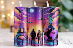 Wonder of world Tumbler Wrap | Sublimation | Tumblers Product Image 1