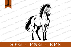 Horse SVG, Horse vector, Horse Silhouette, Cut files Product Image 1