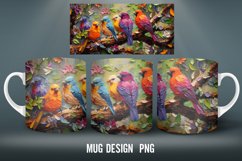 EdenBird Mug Wrap Sublimation Designs|Impasto Painting Mug Product Image 3