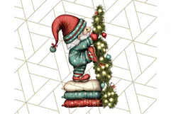 Christmas Gnome Clipart, Holiday Gnomes PNG Illustrations Product Image 3