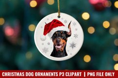Breeds Of Christmas Dog Ornaments Clipart PNG Product Image 1