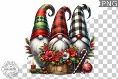 Christmas Gnome Sublimation - Clipart PNG Design Product Image 1