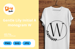 Gentle Lily Initial Monogram Product Image 1