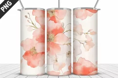 Flowers Tumbler Wrap | Sublimation Design | Tumble PNG Product Image 5