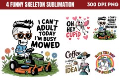 Funny Skeleton Sublimation PNG Product Image 1
