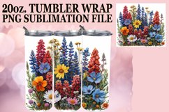 Springtime Floral Tumbler Design Sublimation Product Image 1
