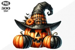 Halloween Pumpkins Sublimation - Clipart PNG Design Product Image 1