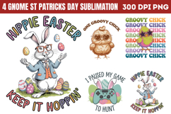 Gnome Easter Sublimation Bundle PNG Product Image 3