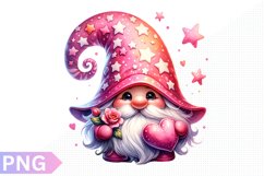 Valentine&#039;s Day Gnome Clipart - Gnome Sublimation PNG Design Product Image 1