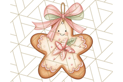 Christmas Sweet Shoppe Clipart PNG, Pastel Bakery Art Product Image 3