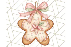 Christmas Sweet Shoppe Clipart PNG, Pastel Bakery Art Product Image 3