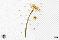 Summer Daisy Breeze Meadow Clipart Product Image 1