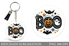 Halloween Keychain Design. Halloween Sublimation Product Image 1