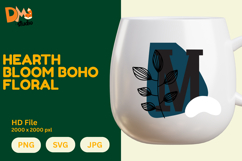 Hearth Bloom Boho Floral Monogram Product Image 1
