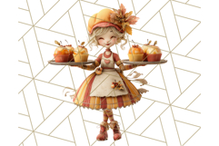 Autumn Circus Performers Clipart Vintage Characters PNG Product Image 3